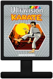 Cartridge artwork for Karate on the Atari 2600.