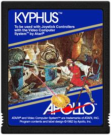 Cartridge artwork for Kyphus on the Atari 2600.