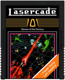 Cartridge artwork for Lasercade on the Atari 2600.
