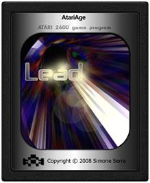 Cartridge artwork for Lead on the Atari 2600.