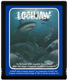 Cartridge artwork for Lochjaw on the Atari 2600.