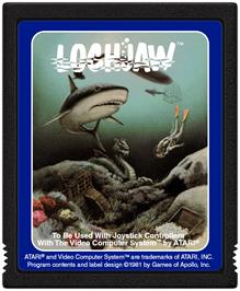 Cartridge artwork for Lochjaw on the Atari 2600.