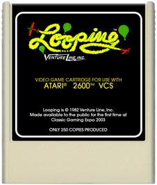 Cartridge artwork for Looping on the Atari 2600.