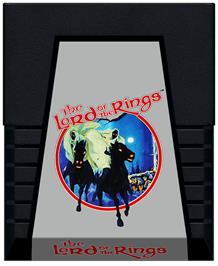 Cartridge artwork for Lord Of The Rings - Journey To Rivendell, The on the Atari 2600.