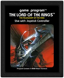 Cartridge artwork for Lord Of The Rings - The Fellowship Of The Ring, The on the Atari 2600.
