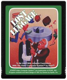 Cartridge artwork for Lost Luggage on the Atari 2600.