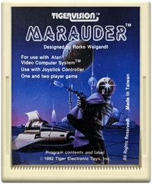 Cartridge artwork for Marauder on the Atari 2600.