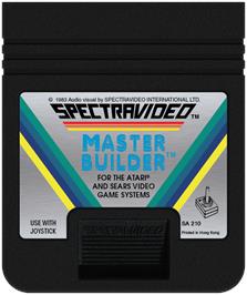 Cartridge artwork for Master Builder on the Atari 2600.