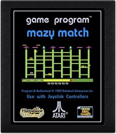 Cartridge artwork for Mazy Match on the Atari 2600.