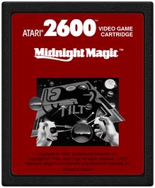 Cartridge artwork for Midnight Magic on the Atari 2600.