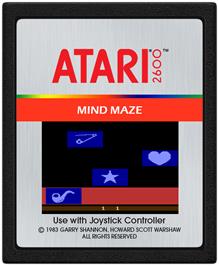 Cartridge artwork for Mind Maze on the Atari 2600.
