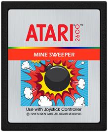 Cartridge artwork for Mine Sweeper on the Atari 2600.