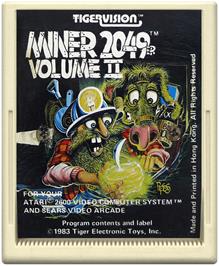 Cartridge artwork for Miner 2049er Volume 2 on the Atari 2600.