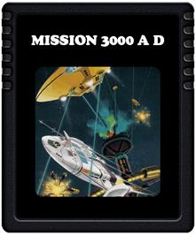 Cartridge artwork for Mission 3000 A.d. on the Atari 2600.