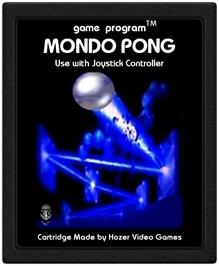 Cartridge artwork for Mondo Pong on the Atari 2600.
