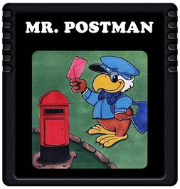 Cartridge artwork for Mr. Postman on the Atari 2600.
