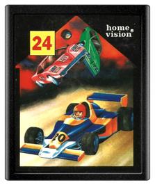 Cartridge artwork for Night Driver on the Atari 2600.