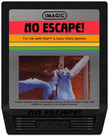 Cartridge artwork for No Escape! on the Atari 2600.