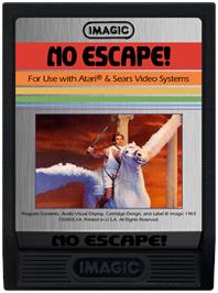 Cartridge artwork for No Escape! on the Atari 2600.