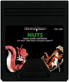 Cartridge artwork for Nuts on the Atari 2600.