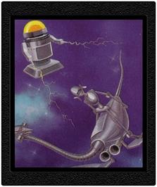 Cartridge artwork for Ocean City Defender on the Atari 2600.