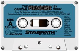 Cartridge artwork for Official Frogger, The on the Atari 2600.