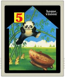 Cartridge artwork for Panda Chase on the Atari 2600.