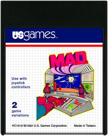 Cartridge artwork for Paris Attack on the Atari 2600.