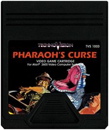 Cartridge artwork for Pharaoh's Curse on the Atari 2600.