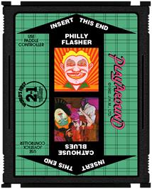 Cartridge artwork for Philly Flasher on the Atari 2600.