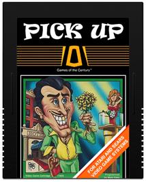 Cartridge artwork for Pick Up on the Atari 2600.