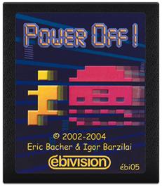 Cartridge artwork for Power Off! on the Atari 2600.