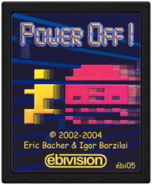 Cartridge artwork for Power Off! on the Atari 2600.