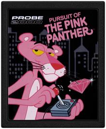 Cartridge artwork for Pursuit of the Pink Panther on the Atari 2600.