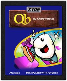 Cartridge artwork for Qb on the Atari 2600.