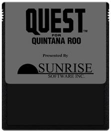 Cartridge artwork for Quest for Quintana Roo on the Atari 2600.