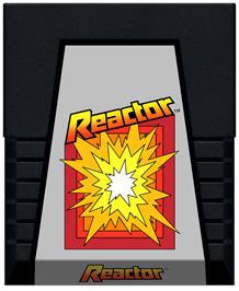 Cartridge artwork for Reactor on the Atari 2600.