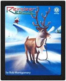 Cartridge artwork for Reindeer Rescue on the Atari 2600.