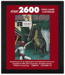 Cartridge artwork for Secret Quest on the Atari 2600.