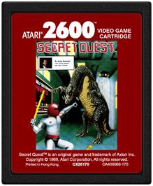 Cartridge artwork for Secret Quest on the Atari 2600.