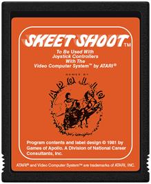 Cartridge artwork for Skeet Shoot on the Atari 2600.