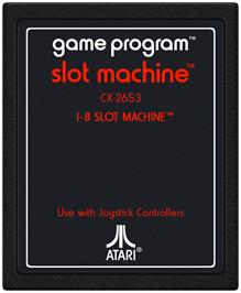 Cartridge artwork for Slot Machine on the Atari 2600.