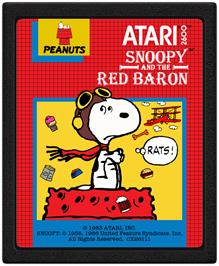 Cartridge artwork for Snoopy And The Red Baron on the Atari 2600.
