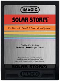 Cartridge artwork for Solar Storm on the Atari 2600.