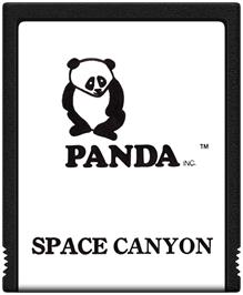 Cartridge artwork for Space Canyon on the Atari 2600.