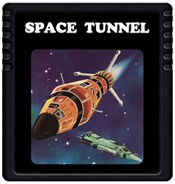 Cartridge artwork for Space Tunnel on the Atari 2600.