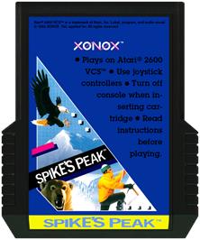 Cartridge artwork for Spike's Peak on the Atari 2600.