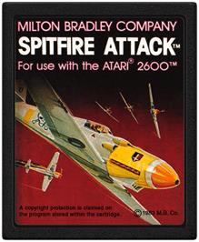 Cartridge artwork for Spitfire Attack on the Atari 2600.