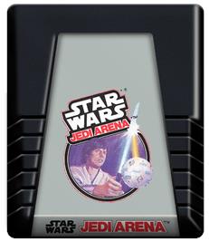 Cartridge artwork for Star Wars: Jedi Arena on the Atari 2600.