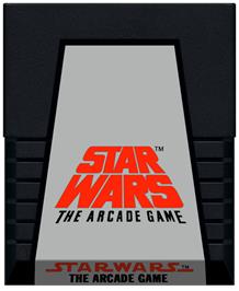 Cartridge artwork for Star Wars - The Arcade Game on the Atari 2600.